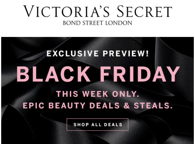 victoria secret black friday