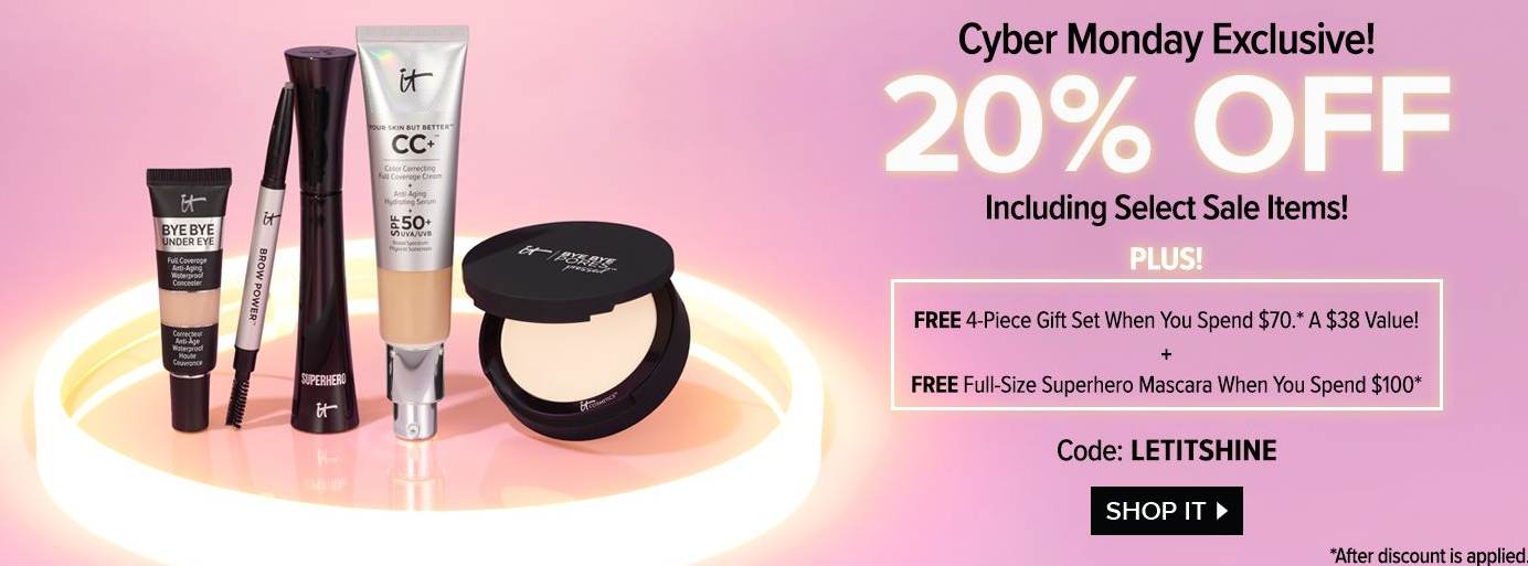 IT COSMETICS Cyber Monday - The Best Cyber Monday 2020 Beauty Deals