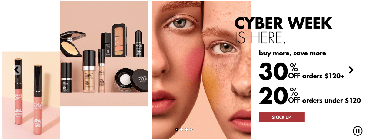 MAKE UP FOR EVER Cyber Monday - The Best Cyber Monday 2020 Beauty Deals