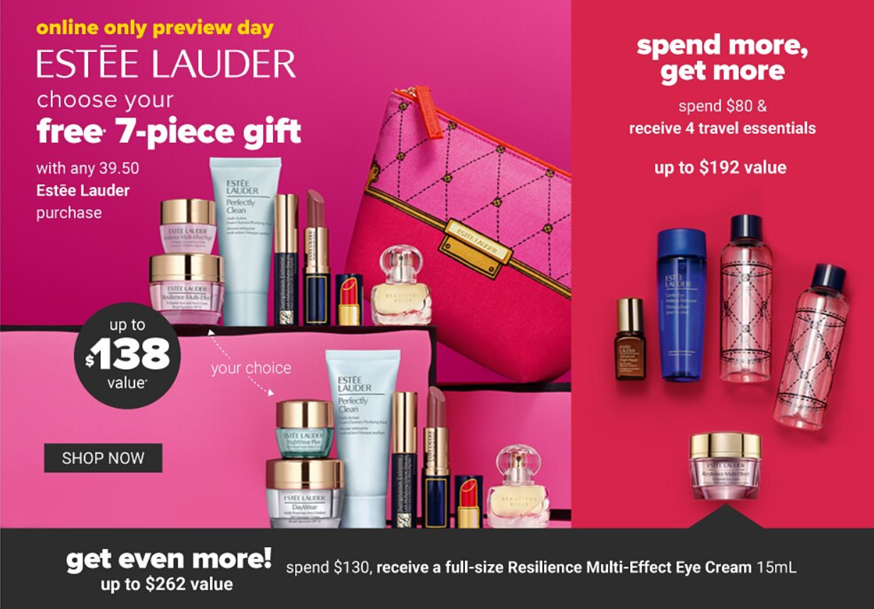 Estee Lauder gift with purchase March 2020 schedule | Chic moeY