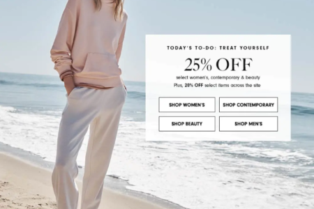 Neiman Marcus Limited Sale 25 Off and Free Gift 450x300 - Neiman Marcus Limited Sale - 25% Off and Free Gift