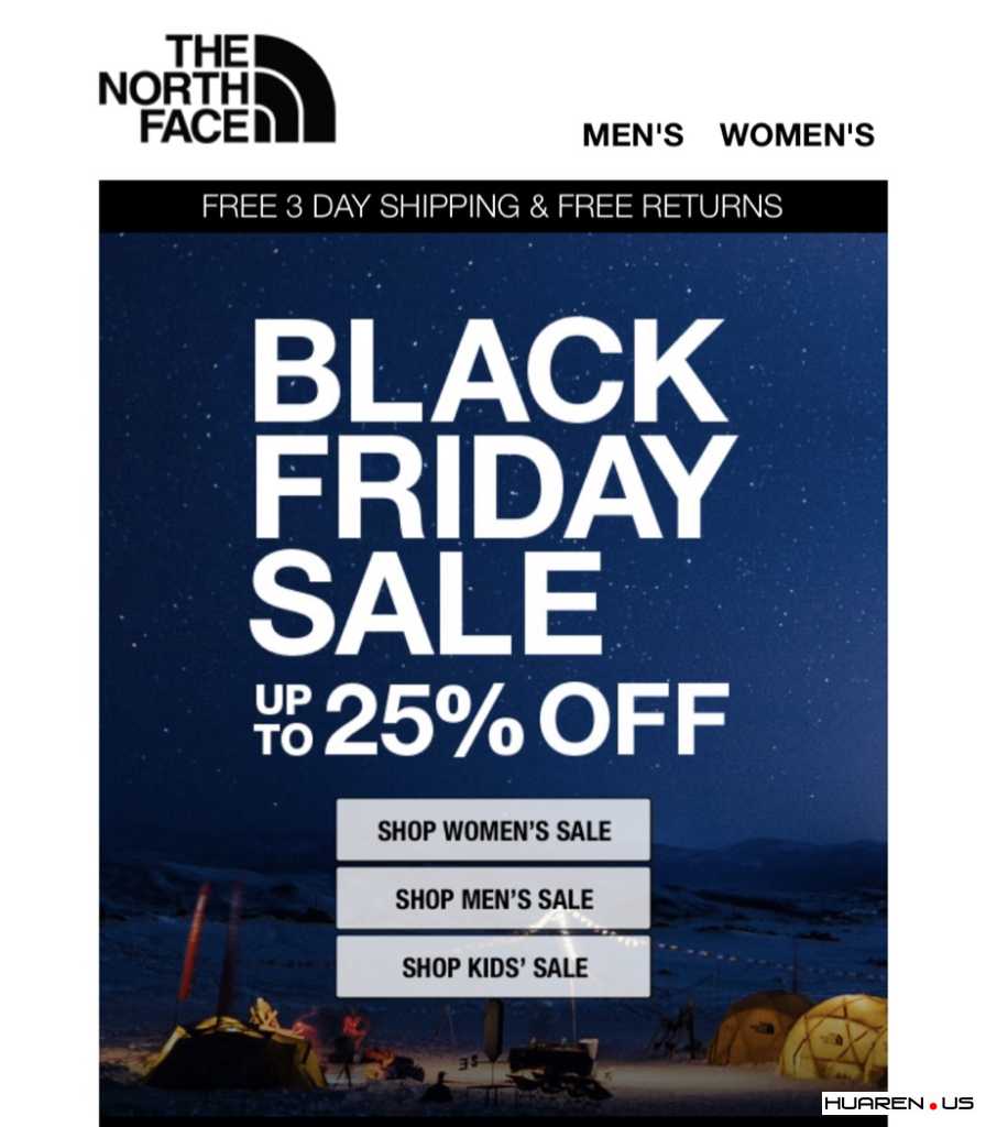 mens north face black friday sale