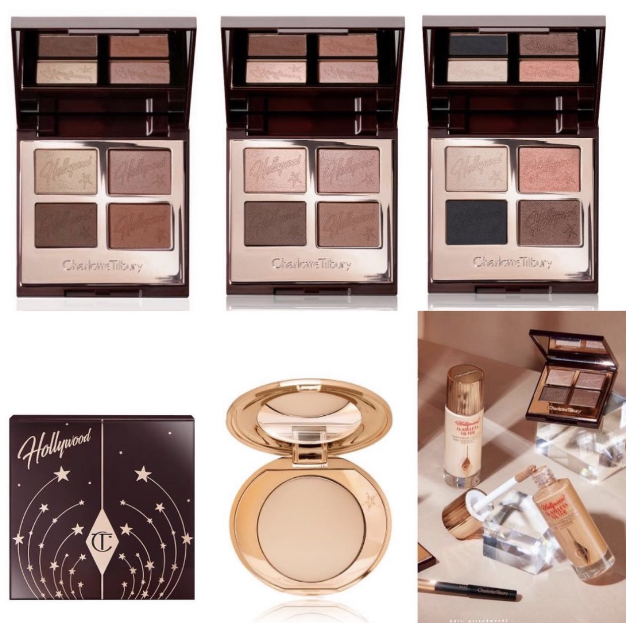 charlotte tilbury hollywood flawless filter swatches